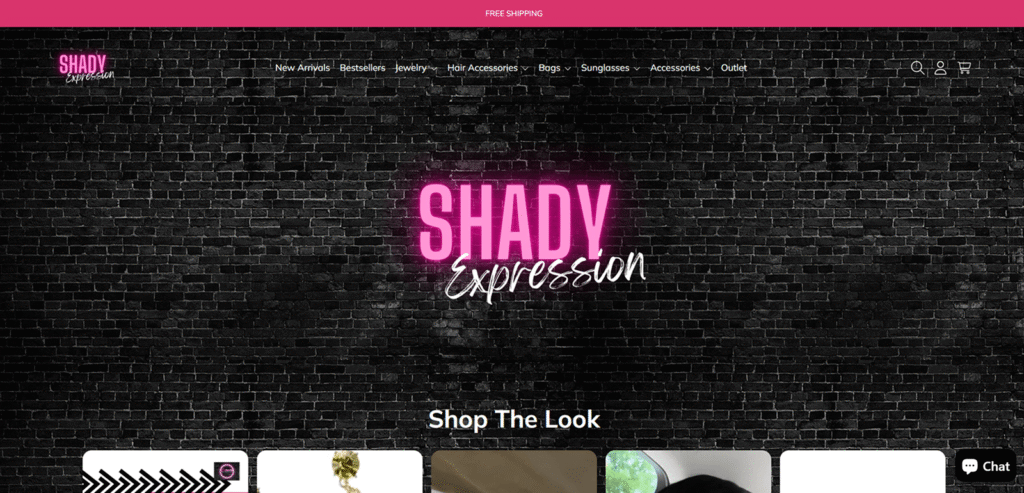 Shadyexpression website design and development project by StackColon